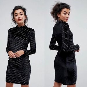 NWT CLUB L Velvet Dress